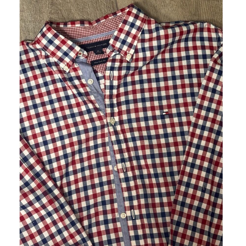 TOMMY HILFIGER - XL Men's Checkered Button-Down Shirt